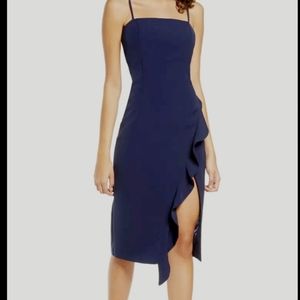 BARDOT Carmelle Cocktail Navy Dress  size XS